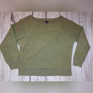 American Eagle Vintage Fitted Fleece Sweatshirt, XXL